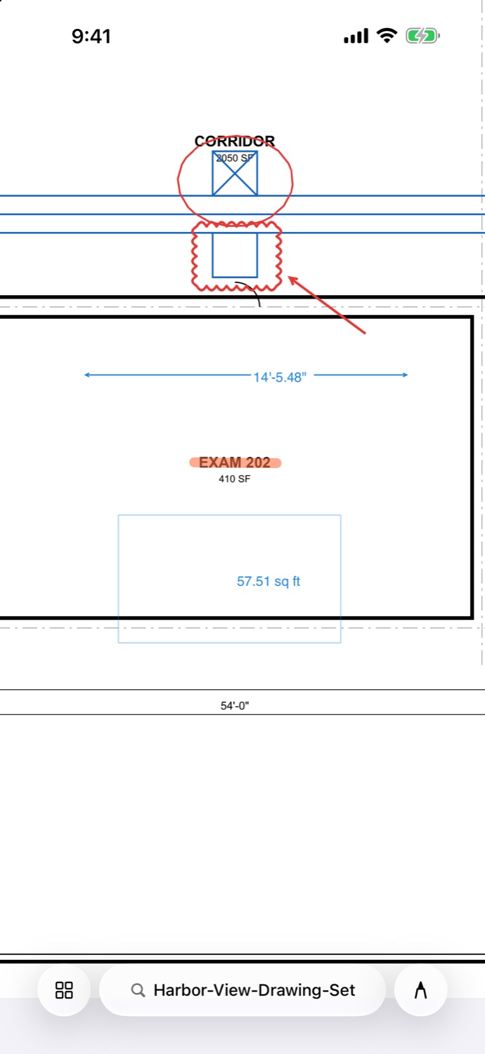 The same floor plan on iPhone